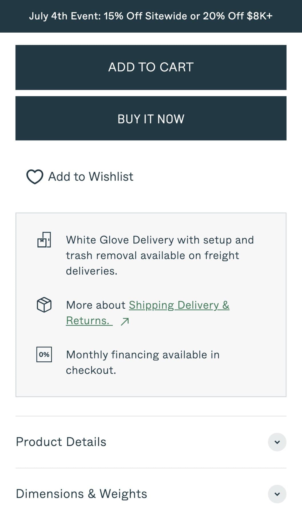 Outer’s Product page: the buy buttons screen, captured 3 July 2026. Pins: 2, Bad; 6, Good.